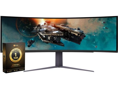 LG 49  Curved UltraGear DQHD 1ms 240Hz Monitor (Open Box) with 1 Year Warranty For Sale