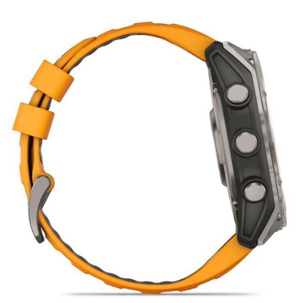 Garmin Fenix 8 51 mm, AMOLED Sapphire, Titanium w Spark Orange Graphite Silicone Band Discount