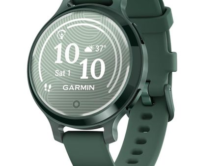 Garmin Lily 2 Active Smartwatch, Jasper Green with Jasper Green Silicone Band Online