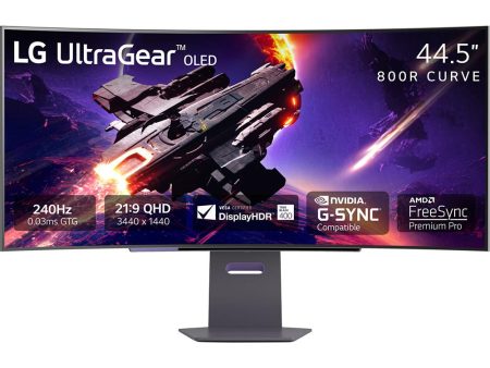 LG 45 inch UltraGear 1440p 240 Hz OLED Curved Gaming Monitor  - Open Box Discount