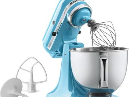 KitchenAid Artisan Series 5-Quart Tilt-Head Stand Mixer in Crystal Blue - KSM150PSCL USED Hot on Sale