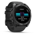 Garmin Fenix 8 51mm AMOLED Sapphire, Carbon Gray DLC Titanium w  Black Pebble Gray Band Cheap