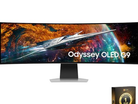 Samsung 49  Odyssey OLED G9 DQHD Curved Gaming Monitor (OPEN BOX) + 1 Year Warranty Pack For Sale