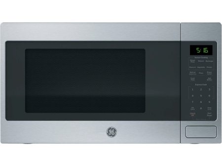 GE 1.6 Cu. Ft. Capacity Countertop Microwave Oven, Stainless Steel For Sale