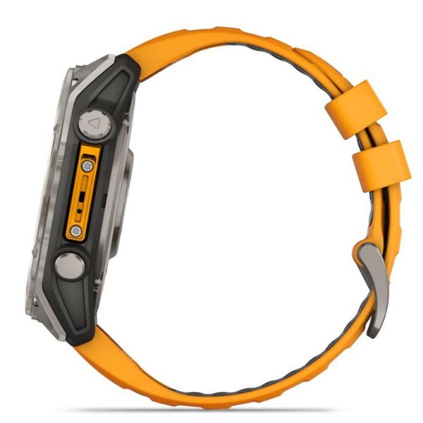 Garmin Fenix 8 51 mm, AMOLED Sapphire, Titanium w Spark Orange Graphite Silicone Band Discount