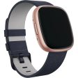 Fitbit Vegan Leather Bands for Fitbit 24mm (S), (Indigo) - Sense 1 & 2,  Versa 3 & 4 on Sale