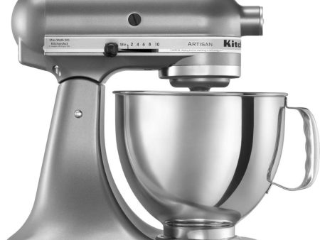 KitchenAid Artisan Series 5-Quart Tilt-Head Stand Mixer in Contour Silver - KSM150PSCU Sale