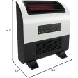 LifeSmart Slimline Infrared Wall-Mountable Heater with UV Light - Open Box Supply