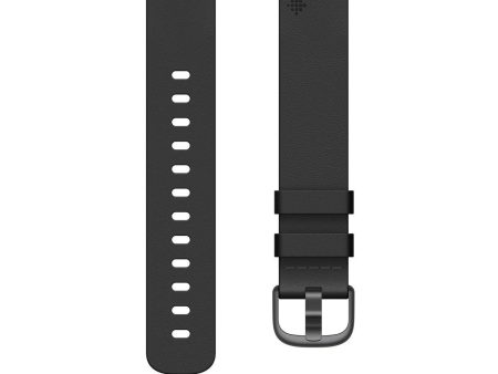 Fitbit Charge 5 & 6 Premium Leather Bands, Black Cheap