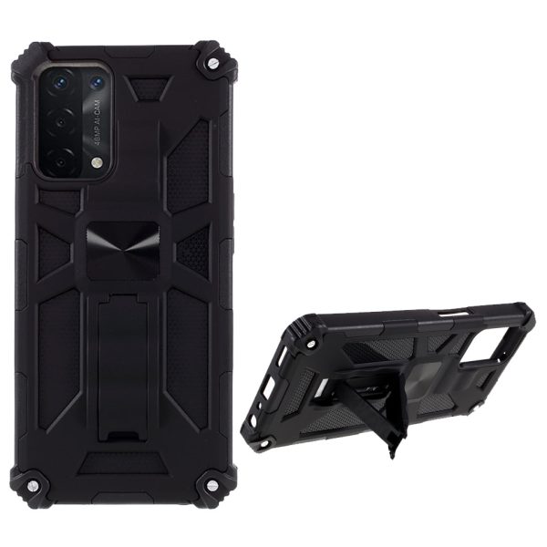 Armor PC TPU Combo Shockproof Phone Case with Kickstand and Magnetic Metal Sheet for Oppo A54 4G   A55 5G   A16s   A16 Online now