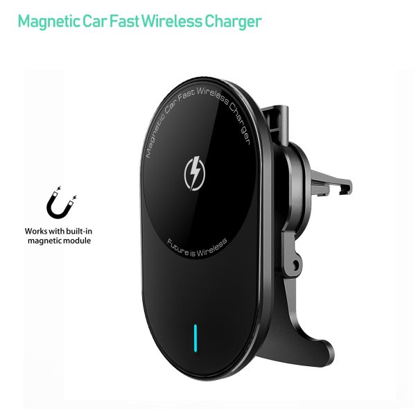 EP08 Magnetic Car Vehicle Air Outlet Fast Charging Mobile Phone Wireless Charger Online Sale