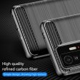 1.8mm Carbon Fiber Brushed Texture Cellphone Back Case Anti-fingerprint Flexible TPU Cover for Xiaomi 11T Pro 11T Online now