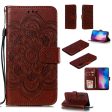 For Xiaomi Mi 9 Imprint Mandala Flower Stand Leather Phone Case Cover For Discount