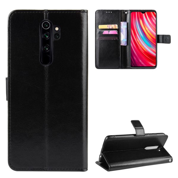 Crazy Horse Skin Leather Wallet Shell Case for Xiaomi Redmi Note 8 Pro For Cheap