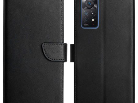 For Xiaomi Redmi Note 11 Pro 4G (MediaTek) Note 11 Pro 5G (Qualcomm) Nappa Texture Anti-fall Wallet Case Genuine Leather Magnetic Phone Shell with Stand Online Sale