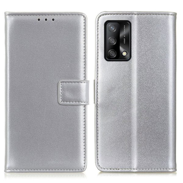 Magnetic Clasp PU Leather Protective Phone Wallet Stand Shell Case for Oppo F19   Oppo A74 4G Online Sale