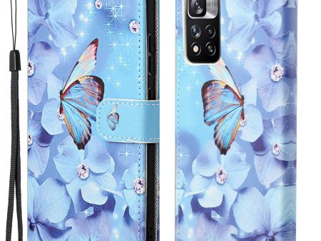 Cross Texture PU Leather Wallet Case Stand Flip 3D Pattern Printing Shockproof Protective Cover for Xiaomi Redmi Note 11 Pro 4G (Mediatek) Redmi Note 11 Pro 5G (Qualcomm)+ Hot on Sale