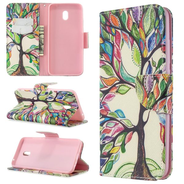 Pattern Printing Wallet Stand Leather Phone Cover for Xiaomi Redmi 8A Online Hot Sale