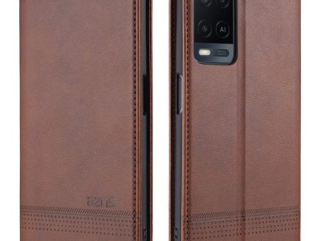 AZNS Auto-absorbed Leather Wallet Phone Case for Oppo A54 4G Cheap