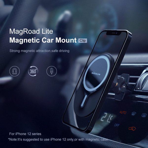 NILLKIN MagRoad Lite Magnetic Car Air Vent Mobile Holder Clip Mount Support Bracket for iPhone 12 Discount