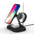 T2 4-in-1 15W Magnetic Wireless Charger Desktop Wireless Charging Stand Dock for iPhone 12 Series iWatch AirPods Apple Pencil Sale