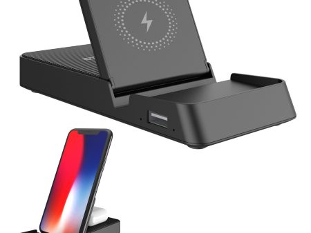 3-in-1 Fast Wireless Charger Stand Mount Bracket for Mobile Phone Apple Watch AirPods For Cheap