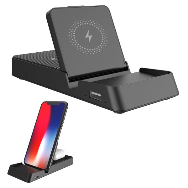 3-in-1 Fast Wireless Charger Stand Mount Bracket for Mobile Phone Apple Watch AirPods For Cheap