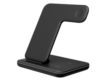 3-in-1 Desktop Vertical 15W Wireless Charger Stand for iPhone Apple Watch Airpods Online now