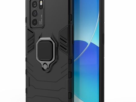 Drop Tested Dual Layered Heavy Duty PC + TPU Combo Kickstand Cover with Ring Holder for Oppo Reno6 Pro 5G (MediaTek) Online now