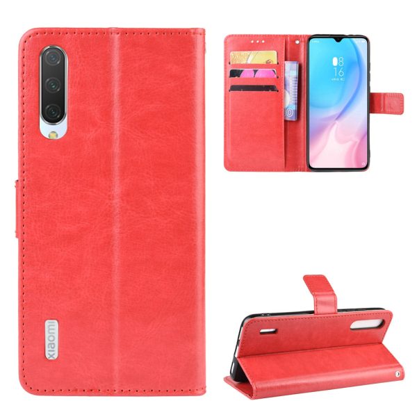 Crazy Horse Leather Wallet Case for Xiaomi Mi A3   Mi CC9e For Sale