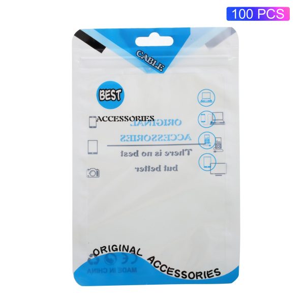 100Pcs Lot Ziplock Package Packaging Bag for iPhone SE 5S 5 Case, Inner Size: 13x9cm For Cheap