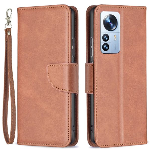 BF Leather Series-4 for Xiaomi 12 Pro 5G 12S Pro 5G 12 Pro (Dimensity) 5G Drop-proof Wallet Phone Case PU Leather + TPU Stand Protective Cover Supply