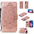 For Xiaomi Mi 9 Imprint Mandala Flower Stand Leather Phone Case Cover For Discount