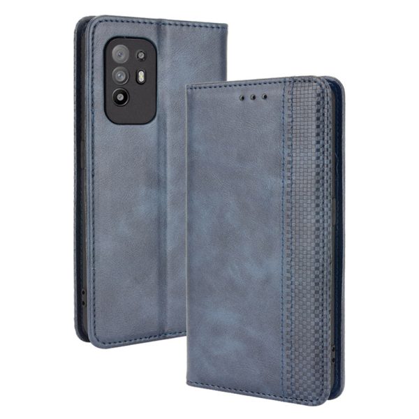 Vintage Style Magnetic Attraction Wallet Stand Phone Case Cover for Oppo A94 5G Reno5 Z F19 Pro+ 5G Supply