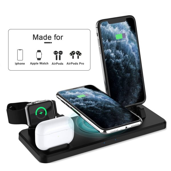 15W Multi-function 6 in 1 Fast Charging Wireless Charger For Cheap