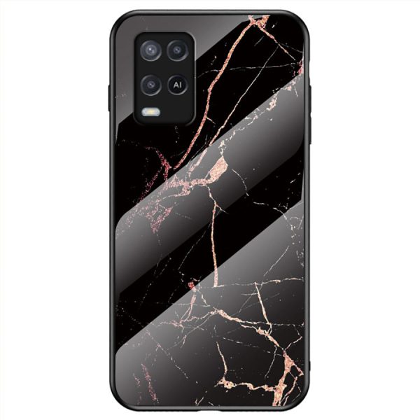 Well-Protected Marbling Pattern Design Anti-Scratch Tempered Glass Cell Phone Cover for Oppo A54 4G Supply