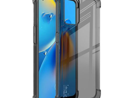 IMAK Sheer Flexible TPU Case Well-Protected Cover with High Transparency Screen Protector for Oppo F19 4G A74 4G Supply