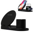 3 in 1 Fast Wireless Charger Charging Dock for iPhone   Apple Watch Series 4 3 2 1   AirPods (Not Support FOD Function) Online