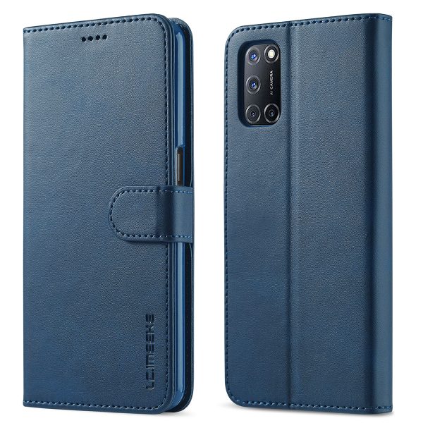 LC.IMEEKE Wallet Stand Leather Phone Casing Shell for Oppo A55 5G A54 4G Online Sale