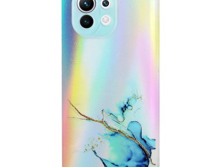 Shiny Laser Marble Pattern Bling Light Soft TPU Phone Case for Xiaomi Mi 11 Lite 4G   5G  11 Lite 5G NE Sale