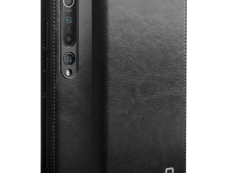 QIALINO Luxury Genuine Leather Case Wallet Phone Cover for Xiaomi Mi 10 For Sale