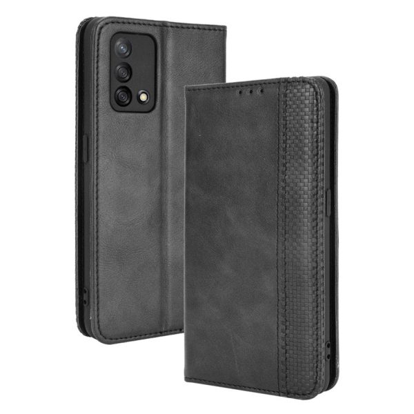 Wallet Stand Vintage Style Phone Case Magnetic Closure Leather Cover for Oppo F19 A74 4G For Discount