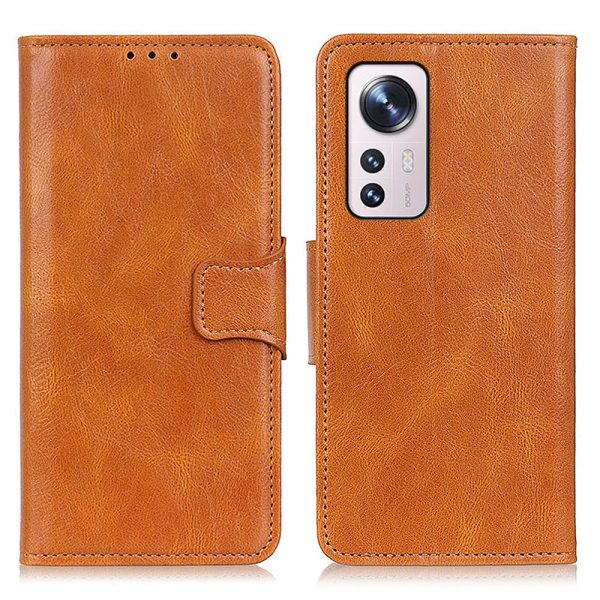 For Xiaomi 12 Pro 5G   12S Pro 5G  12 Pro (Dimensity) 5G Crazy Horse Texture Full Protection PU Leather Wallet Stand Cover Phone Case Online Hot Sale