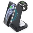 B12 Wireless Charger Stand 3 in 1 Fast Charging Station for iPhone 12 Pro Samsung Apple Watch Cheap