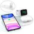 A04 3-in-1 Multifunctional Wireless Charger 10W Charging Dock Station Holder Stand fo Apple Watch AirPods and Qi Standard Smartphones Supply