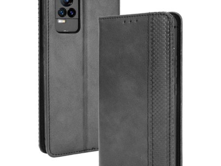 Magnetic Auto-absorbed Full Protection Wallet Stand Cover Leather Phone Case for vivo V21e 4G   vivo Y73 2021 Supply