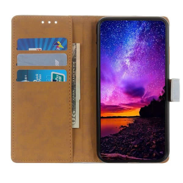 Magnetic Clasp PU Leather Protective Phone Wallet Stand Shell Case for Oppo F19   Oppo A74 4G Online Sale