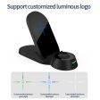 H22 Foldable 3-in-1 Wireless Charger 15W Fast Charging Stand Dock for Smartphones Watches Earphones Fashion