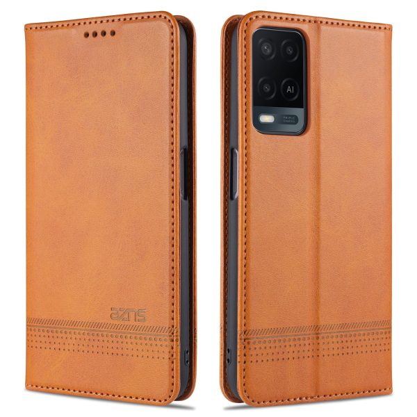 AZNS Auto-absorbed Leather Wallet Phone Case for Oppo A54 4G Cheap