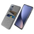 Cloth Texture Hard PC Cover for Xiaomi 12 Pro 5G 12S Pro 5G 12 Pro (Dimensity) 5G, Dual Card Slots Anti-drop Phone Case For Sale